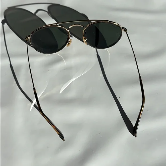 Ray-Ban Black and Gold Sunglasses - Picture 2 of 3